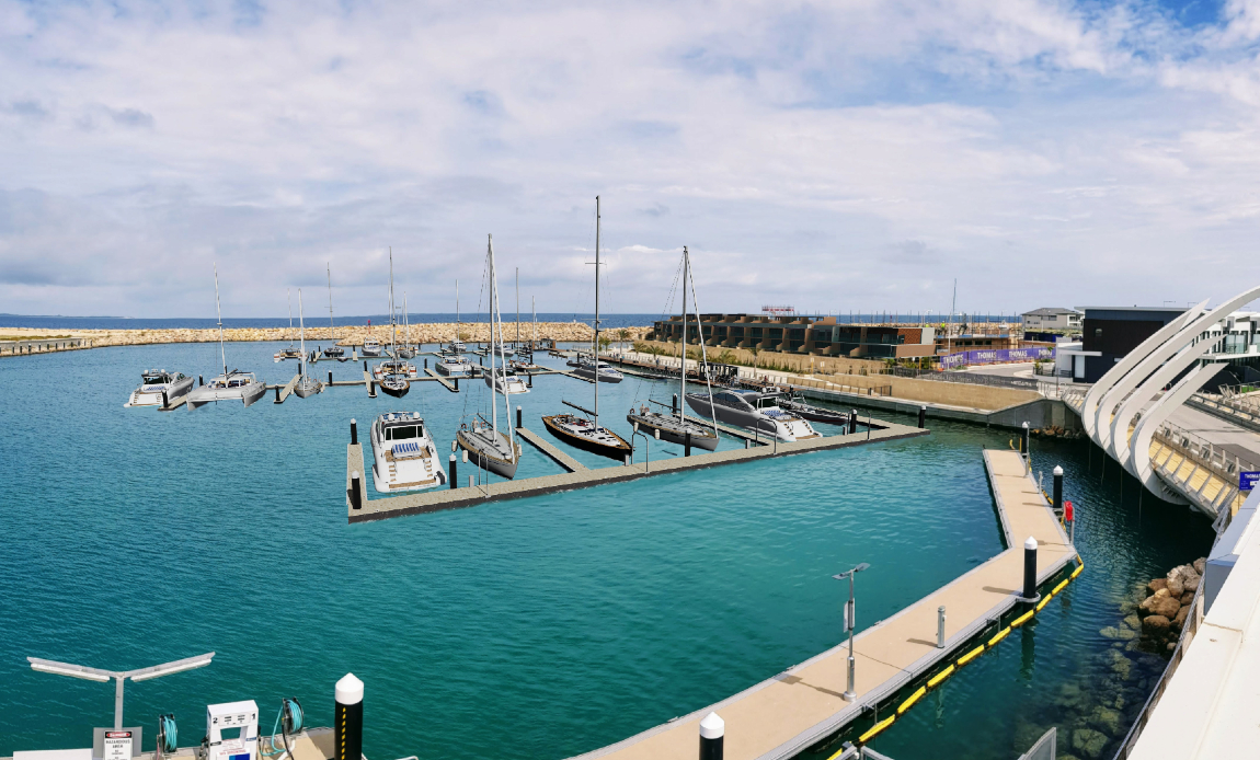 Image of marina expansion example.